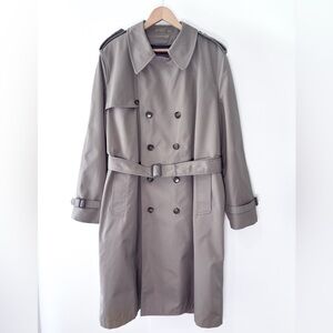 Vintage The Men’s Store All Weather Beige Belted Trench Rain Coat Size 44 Tall